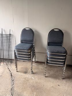 10 metal chairs $10 for all