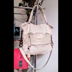 NWOT B.Makowsky Leather Convertible Bag