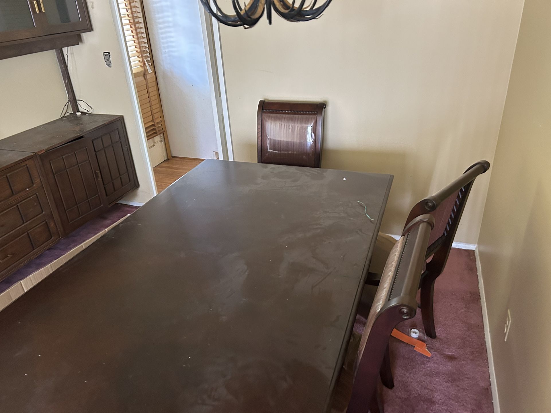 Dining Table Set With Chairs- Solid Wood