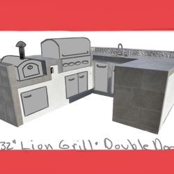 OUTDOOR BBQ KITCHEN IN STOCK
