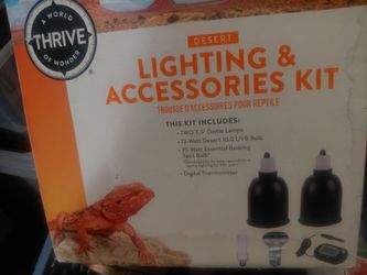 Reptile heat lamp set 2