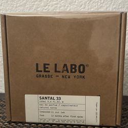 NEW Perfume - Le Labo Santal 33 (San Diego)