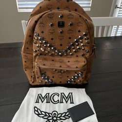 MCM Studded Backpack 