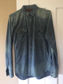 7 For All Man Kind denim button up