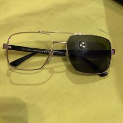 Gucci Double Bridge Aviator Sunglasses New