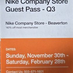Nike Passes 