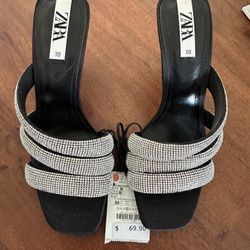 Zara Sandals With Little Heel