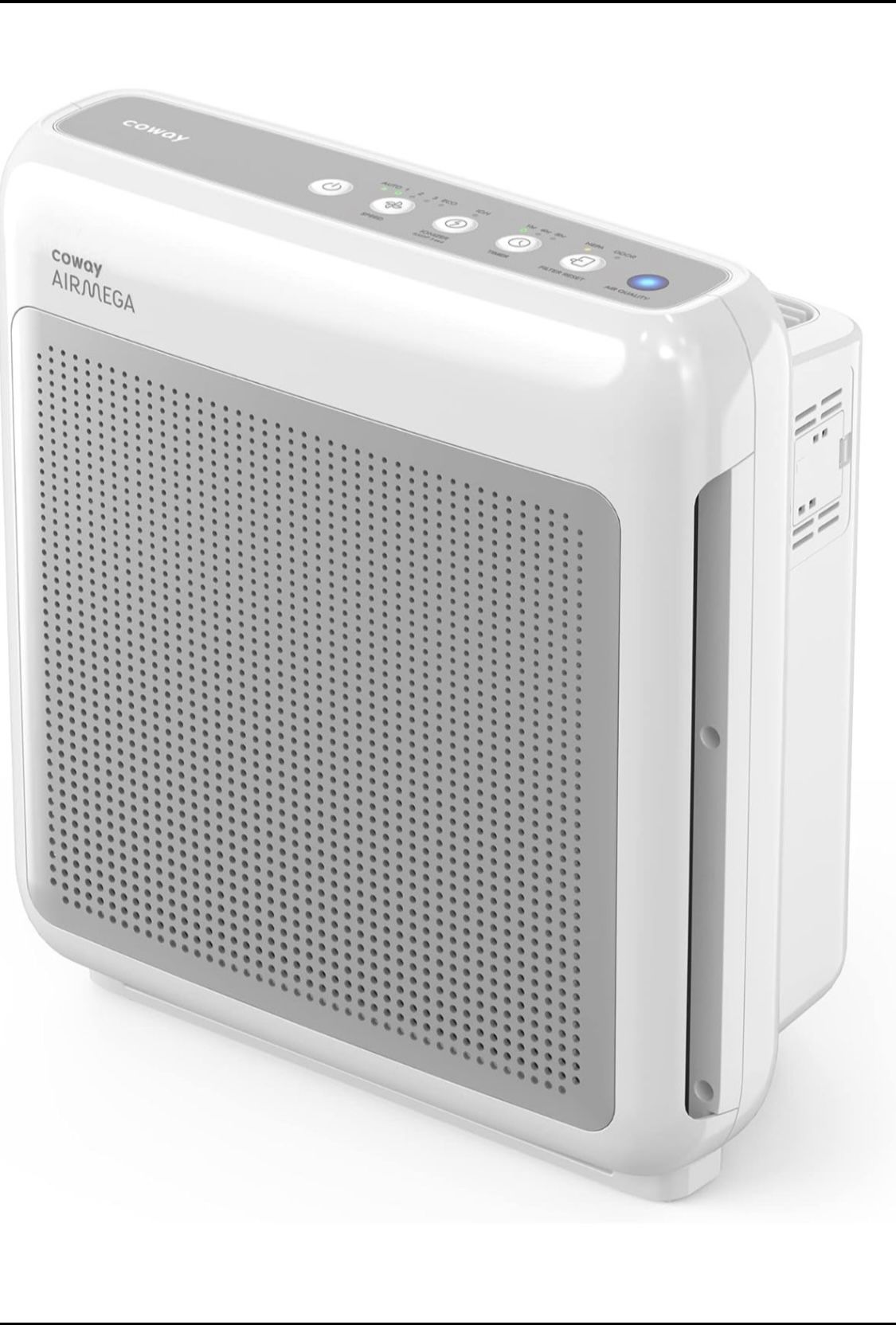 COWAY Purificadores de aire para el hogar de hasta 1,748 pies cuadrados, filtro HEPA verdadero para humo, alergias, caspa de mascotas, olor, monitor d
