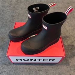 Hunter Short Rain Boots Black