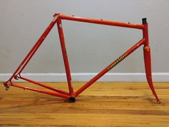 Guerciotti 54cm Columbus Tubing Vintage Road Bike Frame Fork Campagnolo Dropouts 