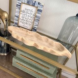 Scalloped EDGE WOOD DOUGH BOWL