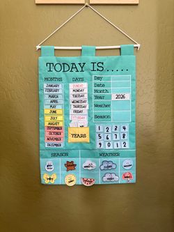 Learning Calendar Wall Chart