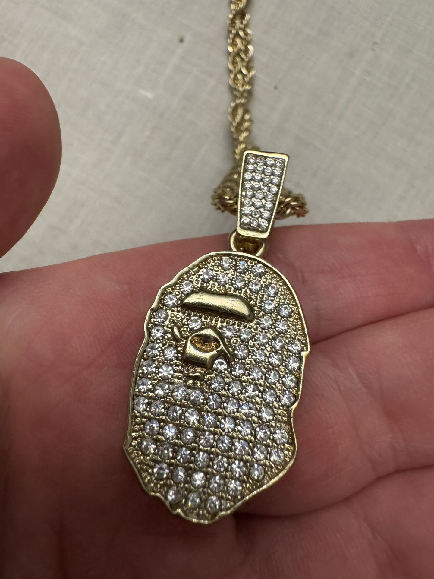 Ape Gold Colored Chain
