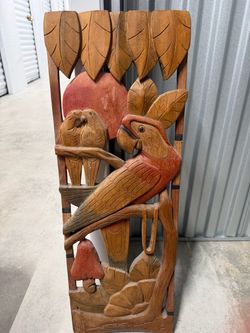 Carved wood piece