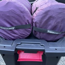 Two Thermarest Backpacking Mattress 