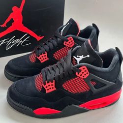 Jordan 4 Thunder Red Size 8:5 And 9.5 Men’s New 