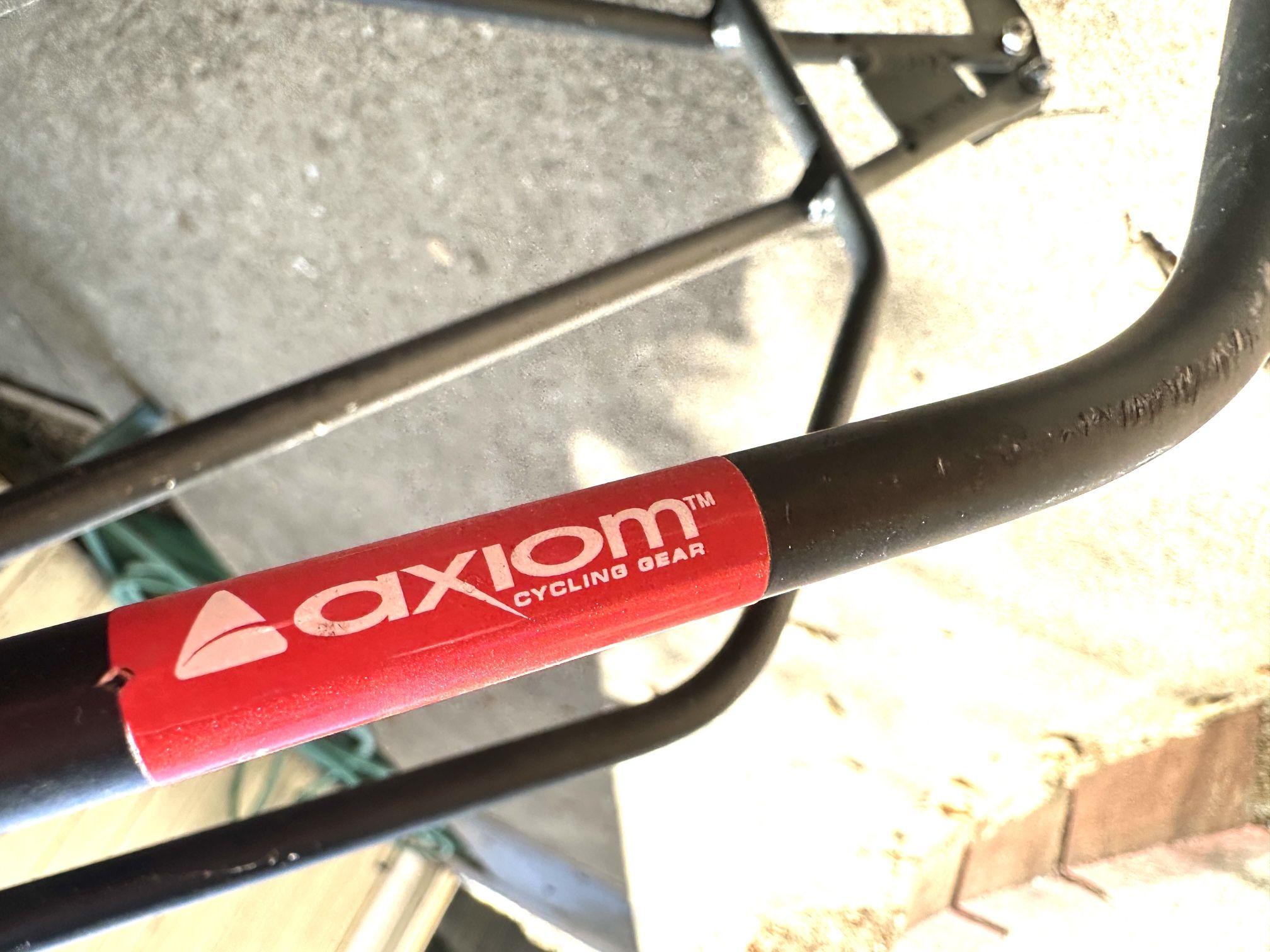 Axiom rear bike rack.