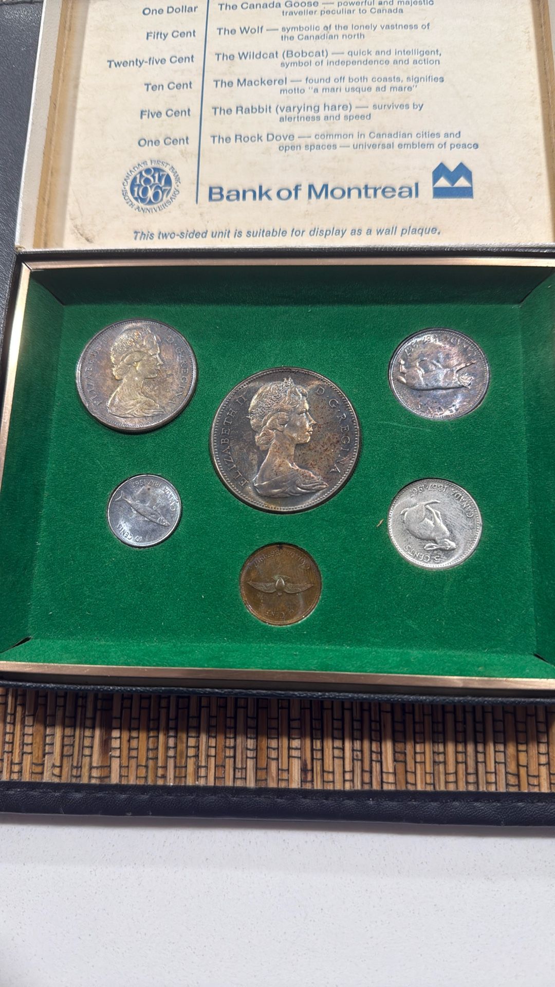 1967 Beautiful Coin Set. Great Toning. Wildlife Centennial Coins