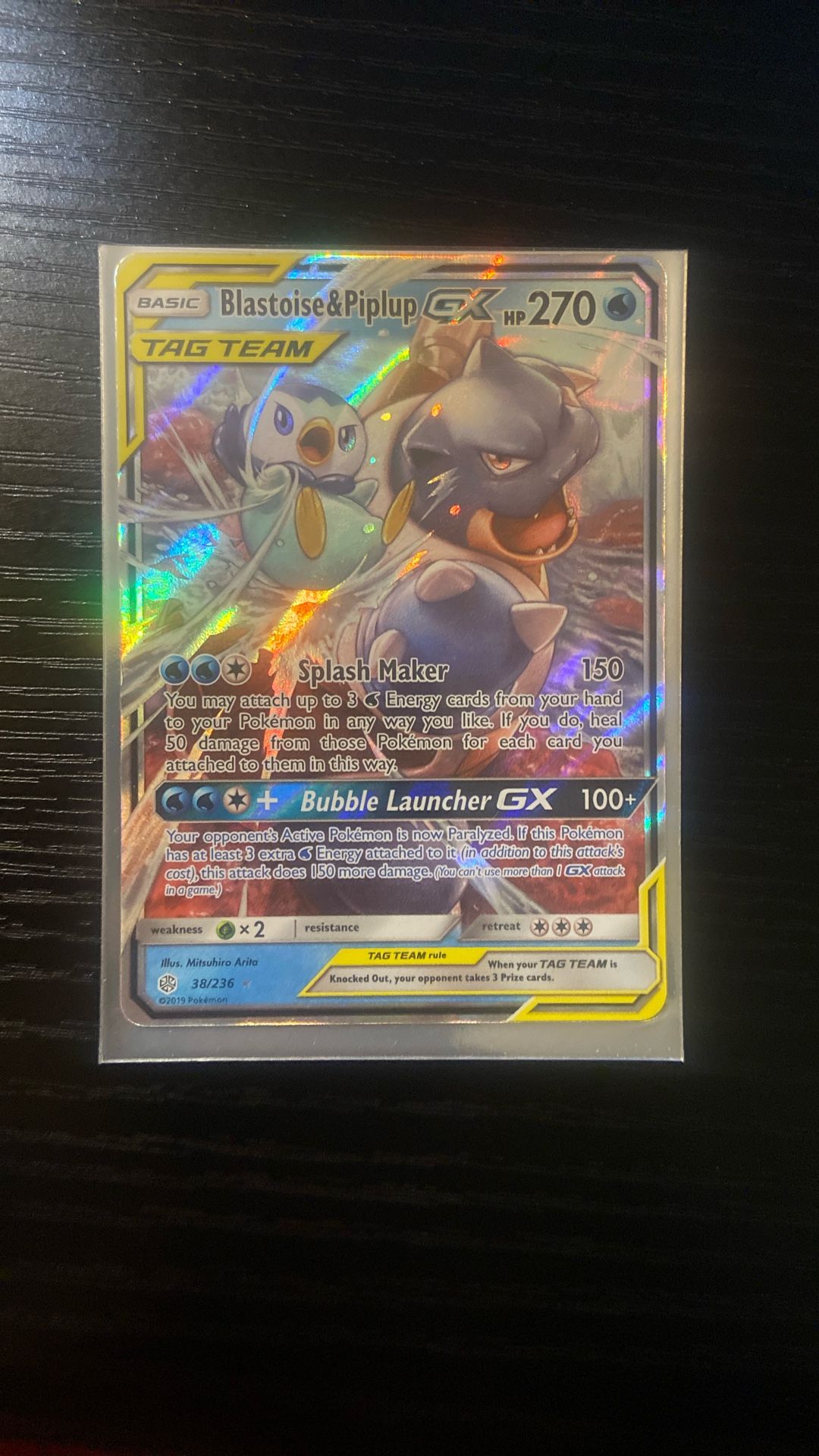 Blastoise And Piplup Gx Tag Team