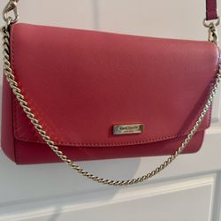 Kate Spade Hot Pink Crossbody Purse, bag, slim purse, handbag