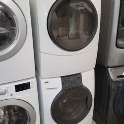 Kenmore Elite Front Load Washer And Stackable Gas Dryer Set 