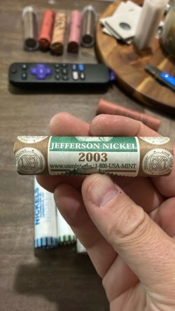2003 Jefferson Nickel Roll US Mint