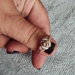 Solid 10k Disney Belle Ring