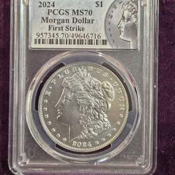 2024 PCGS  MS-70 Morgan Silver Dollar 