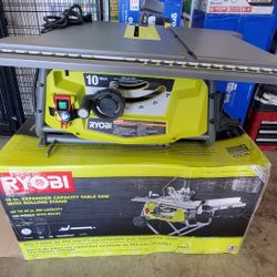 ryobi 10 in expanded capacity table saw