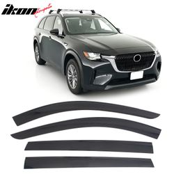 Fits 2025-2026 Mazda CX-70 & 2024-2026 CX-90 Low Profile Style Tape-on Window Visors