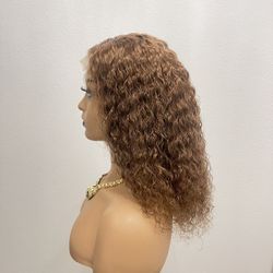 16” 4x4 Lace Closure Wavy Wig, Customized Color Similar to #30