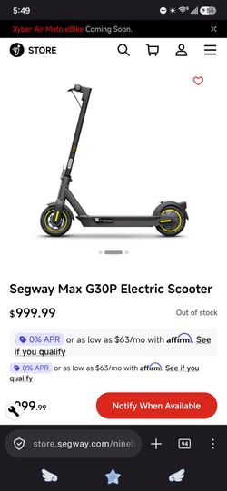 Segway Max G30P Electric Scooter