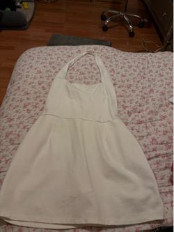 White graduation dress