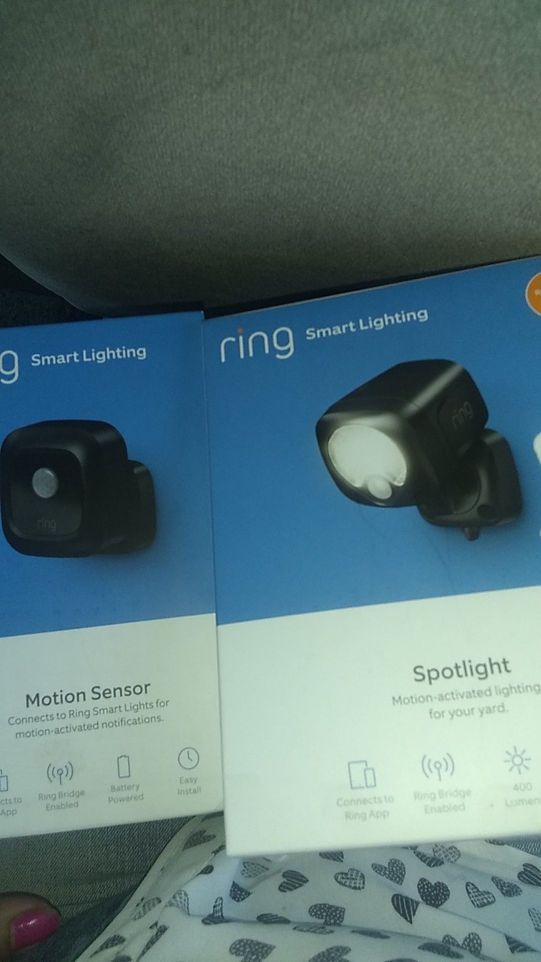 Ring Spotlight, Bridge, Motion sensors