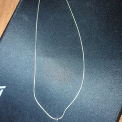 Silver Chain Pink Pendant