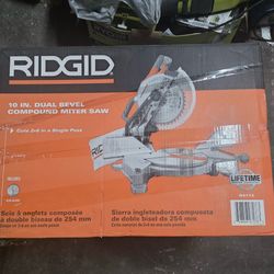 Ridgid 15 Amp 10 in. Corded Dual Bevel Miter Saw with LED Cut Line Indicator
