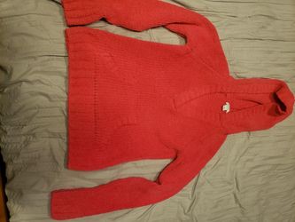 Girls Large Pink Hooded Sweater