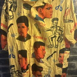 GOLF WANG Barbershop Rayon Button Up - Size L (Rare 2019)
