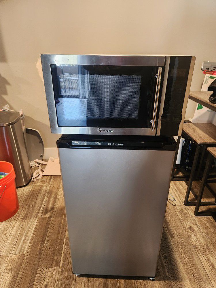 Magic Chef Microwave + Frigidaire Mini fridge