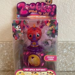 Zoobles Spring To Live Toy Jebra #089