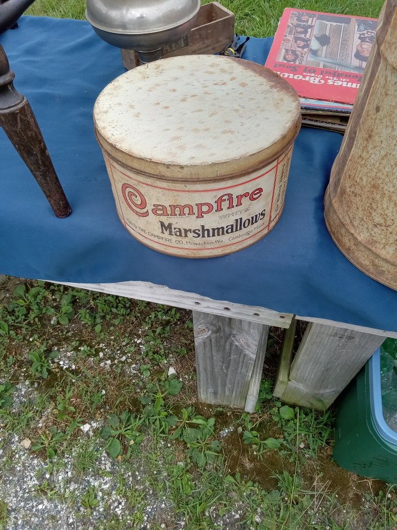 Antique Campfire Marshmallows Tin