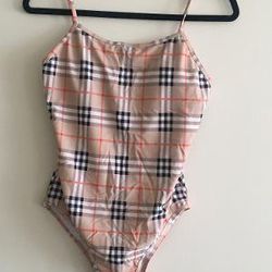 Burberry Vintage Check pattern swimsuit Sz Lg