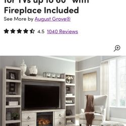Entertainment Center W/ Fireplace