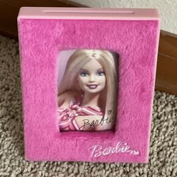 Barbie Vintage Barbie Fuzzy Pink Photo Frame  