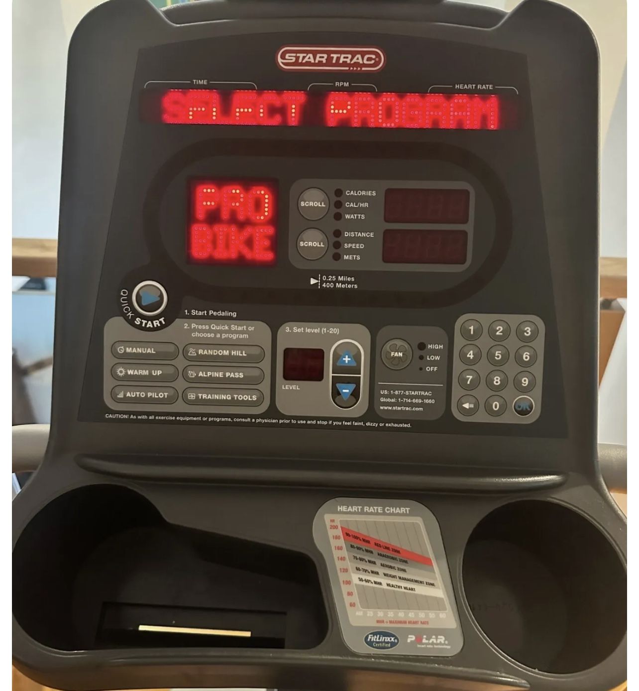star trac 4 series upright bike