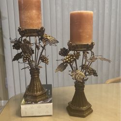 Vineyard Candle Holders- Set of 2