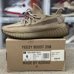 (USED) Size 6 - Yeezy Boost 350 V2 Earth - $140