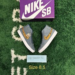 DS Brand New Nike SB Blazer Mid QS Supreme Denim - Size 8.5