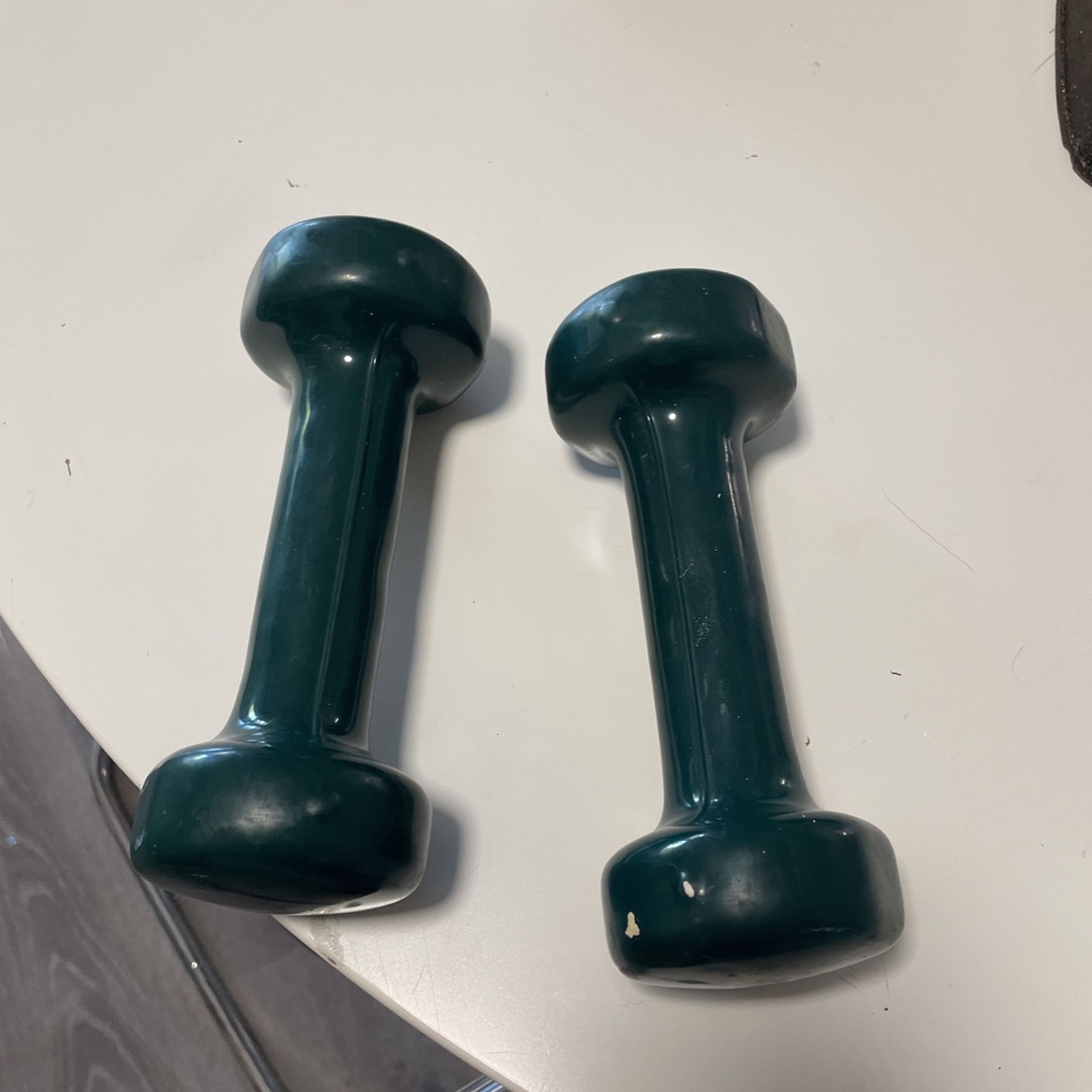Used Green Hand Weights 