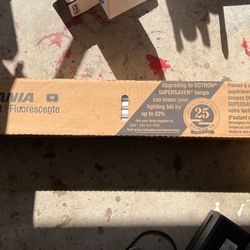 Box of 30 T8 4 ft Sylvania Fluorescent Bulbs